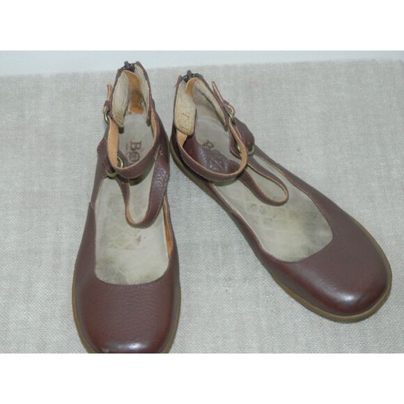 Born Dark Brown Leather Women's Flats - Picture 6 of 11